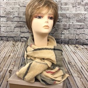 Plaid blanket scarf New